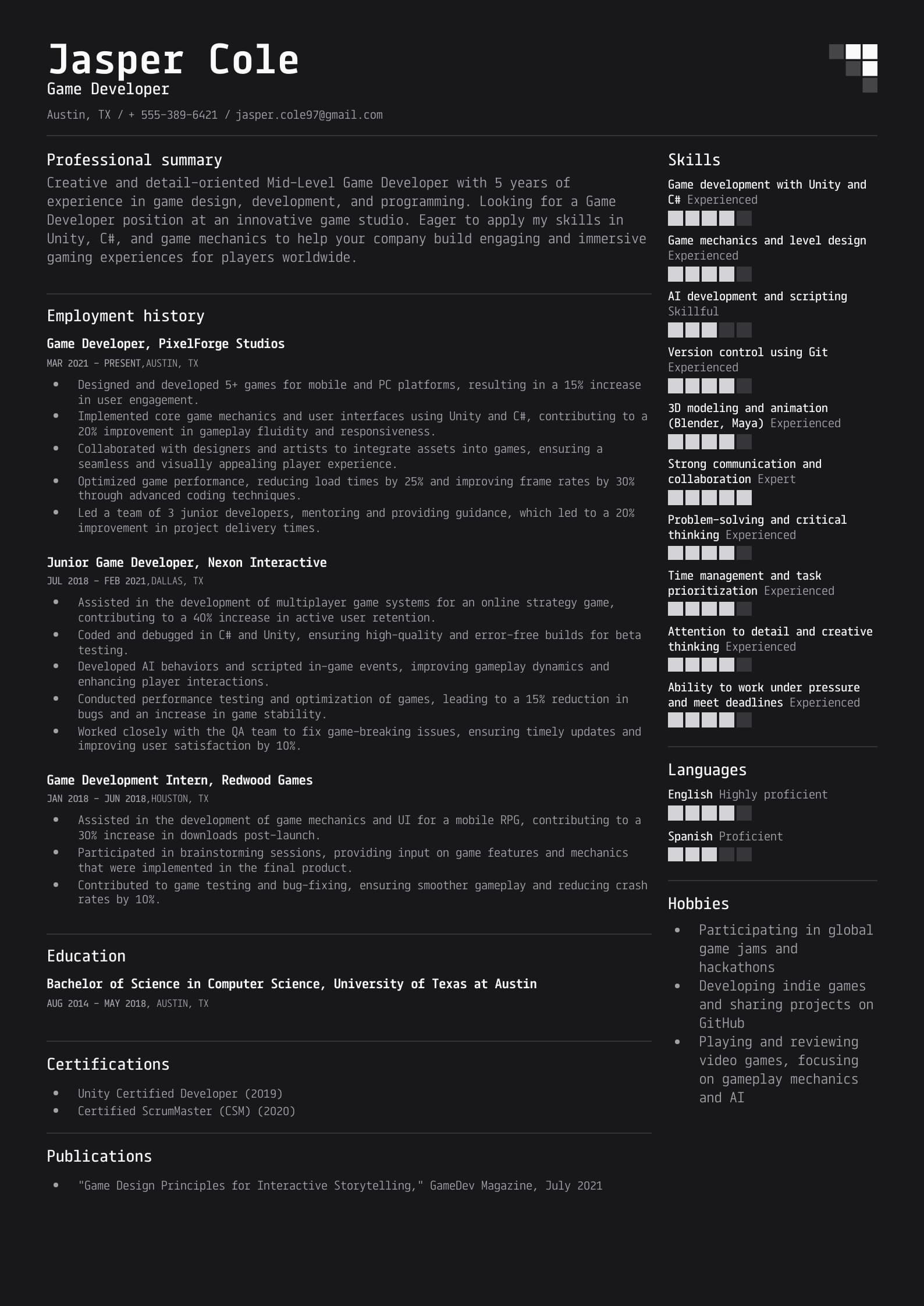 Game Developer