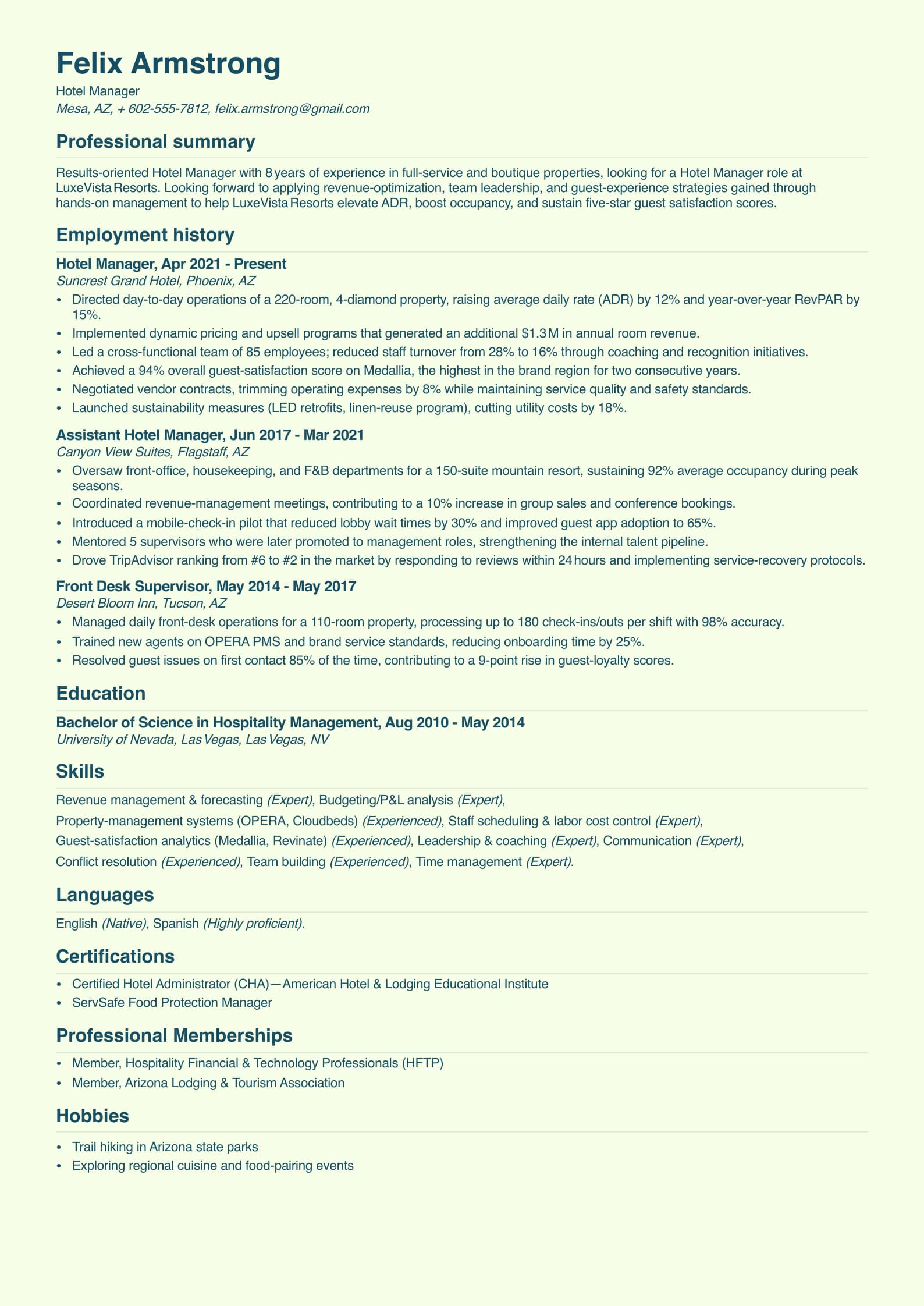 Hotel Manager