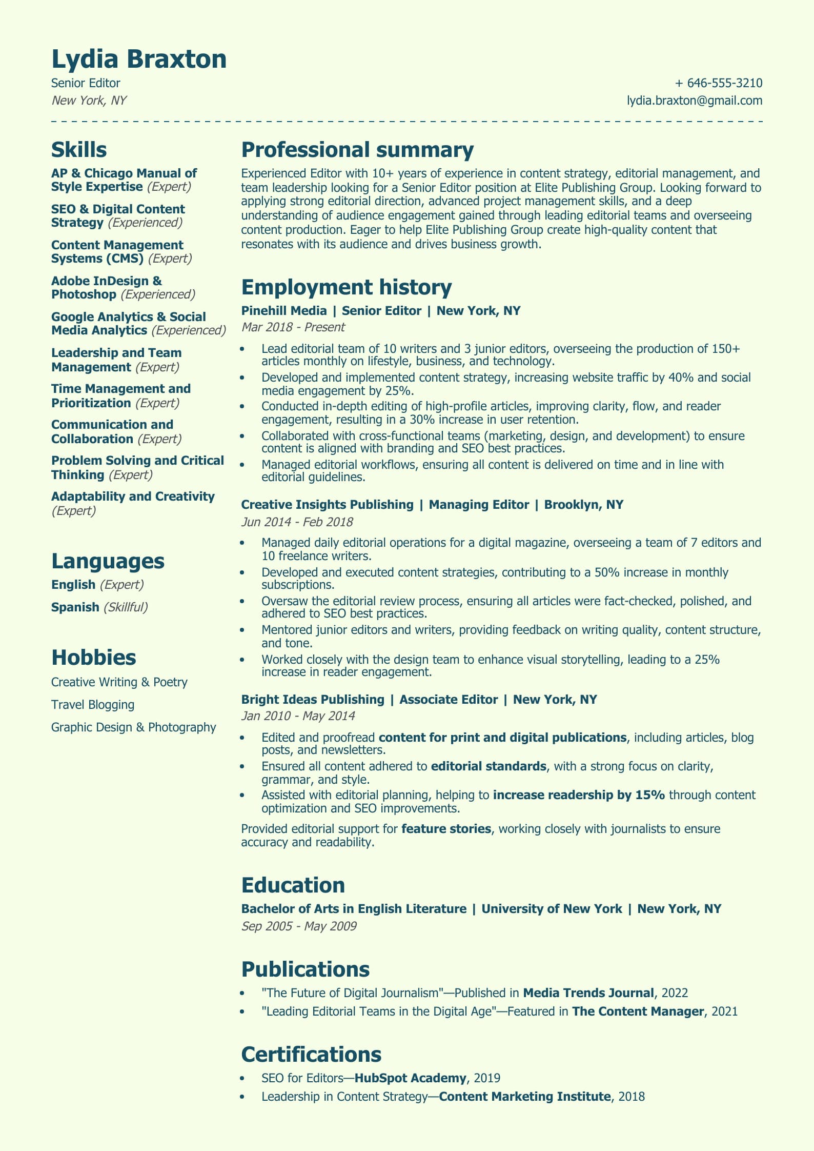 Senior Editor