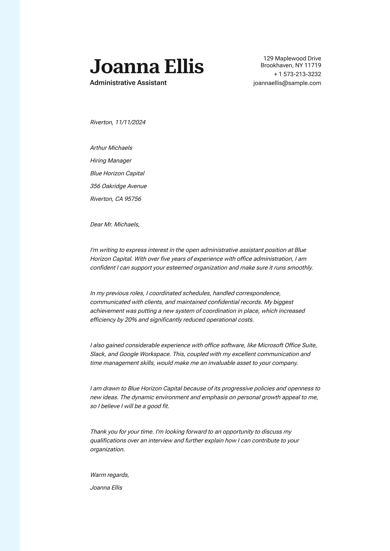 Administrative Assistant