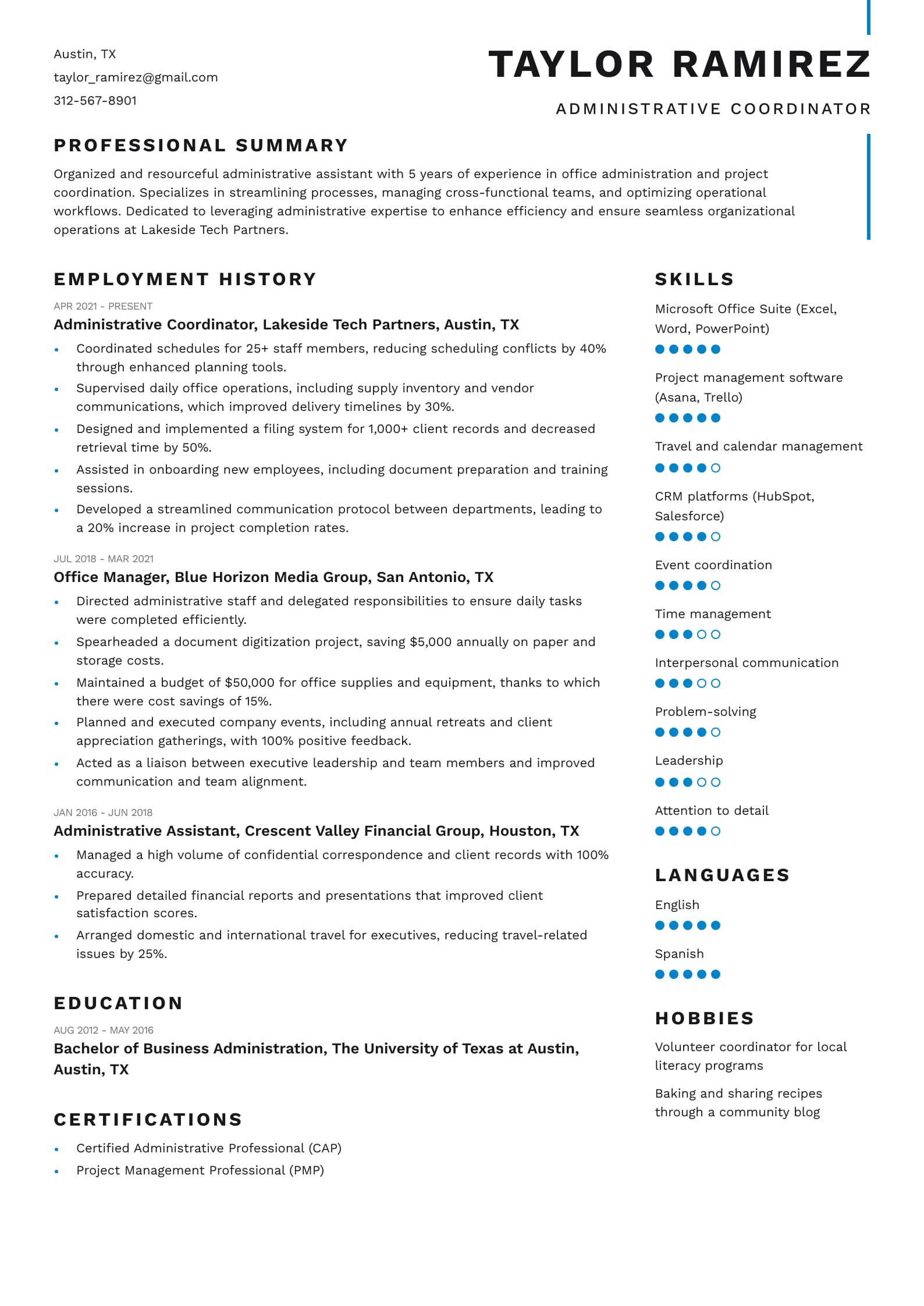 Administrative Coordinator