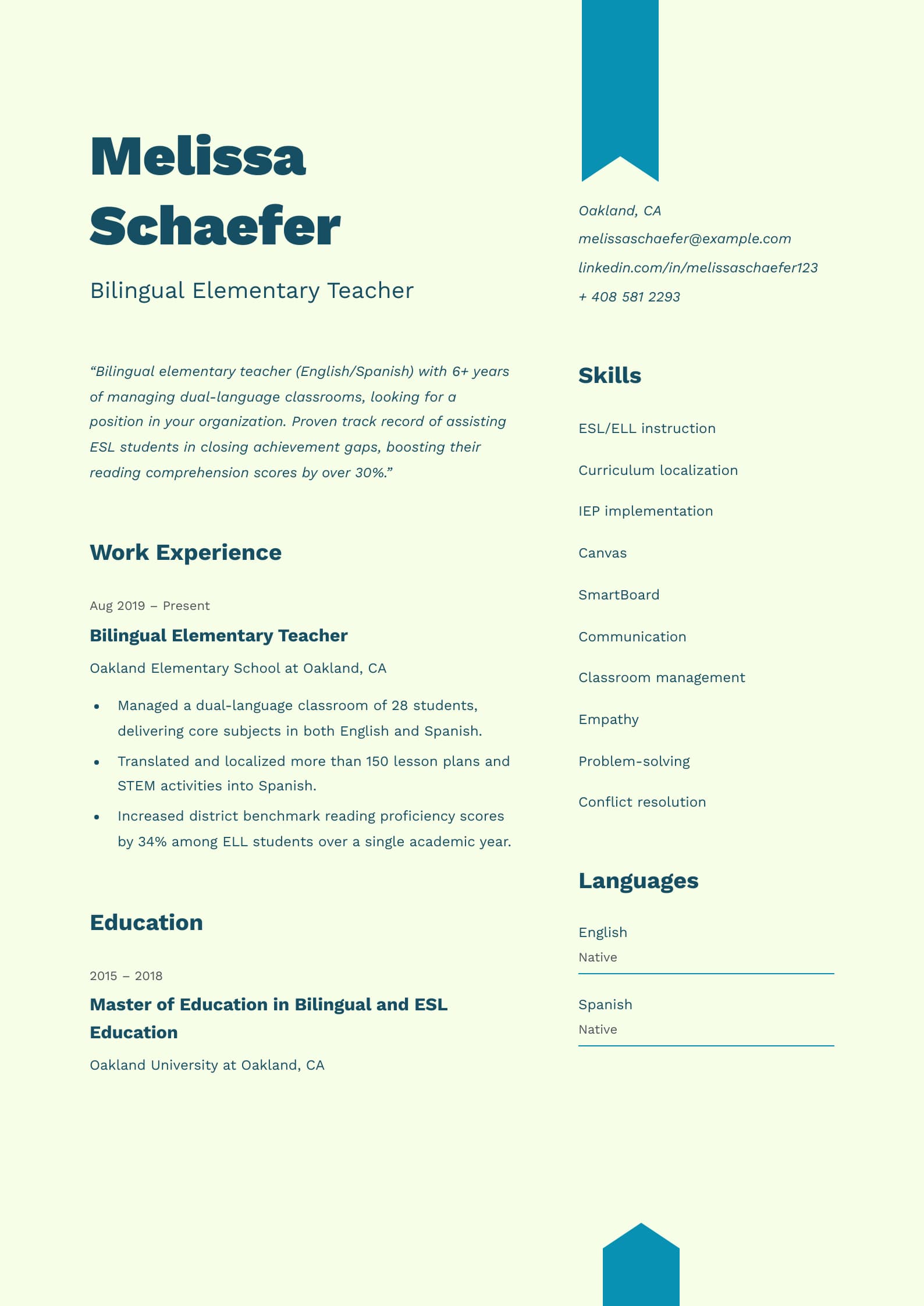 Bilingual Teacher