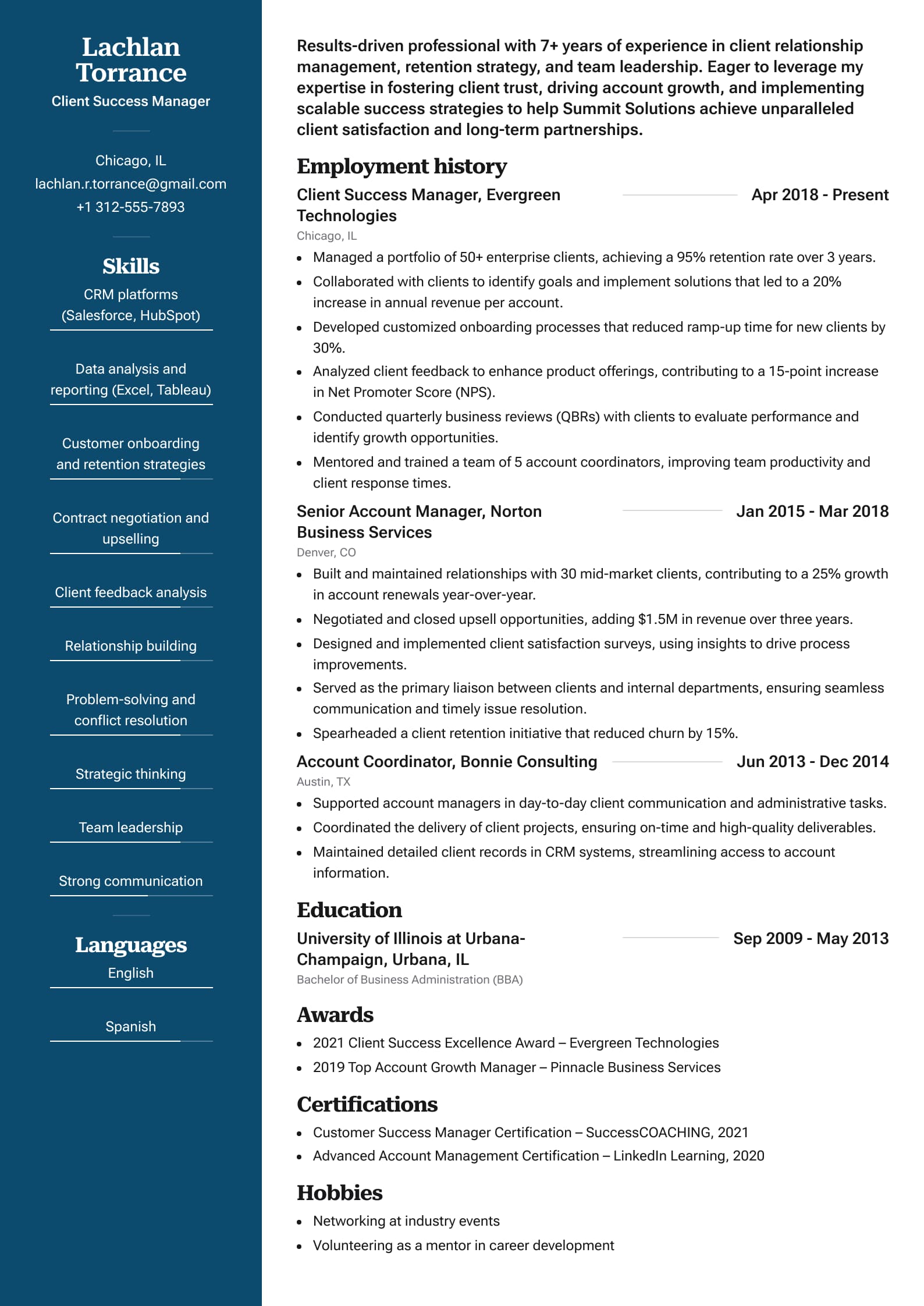 Client Success Manager