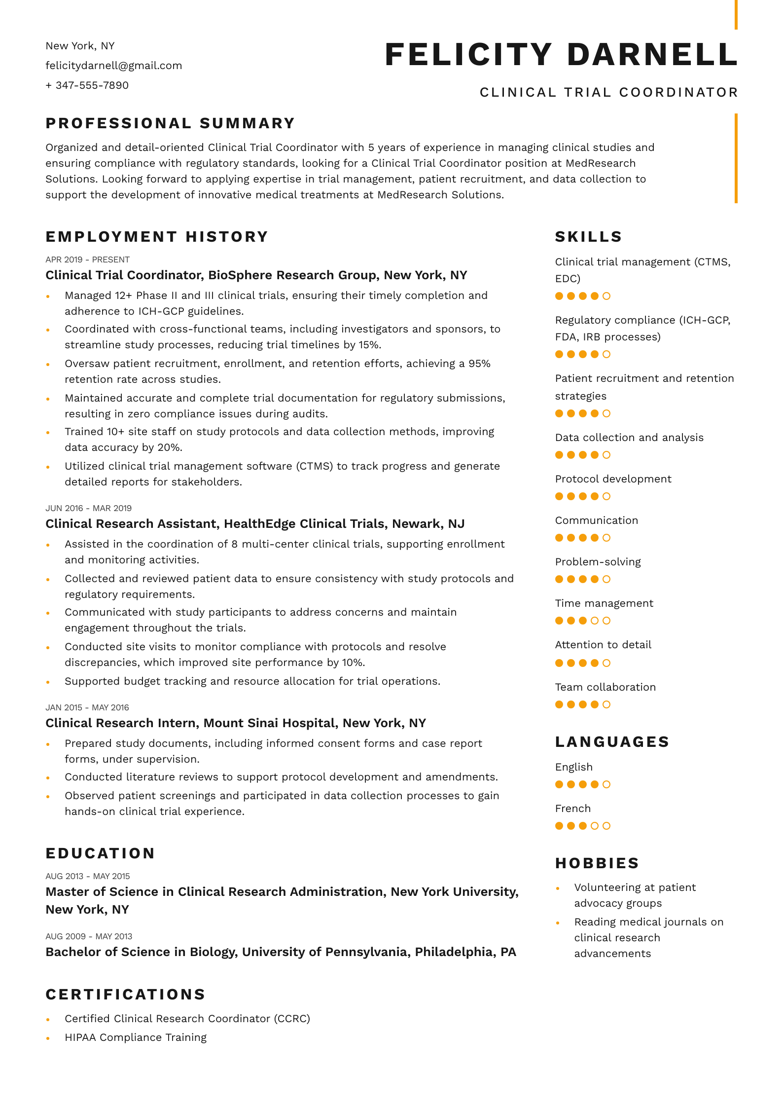 Clinical Trial Coordinator