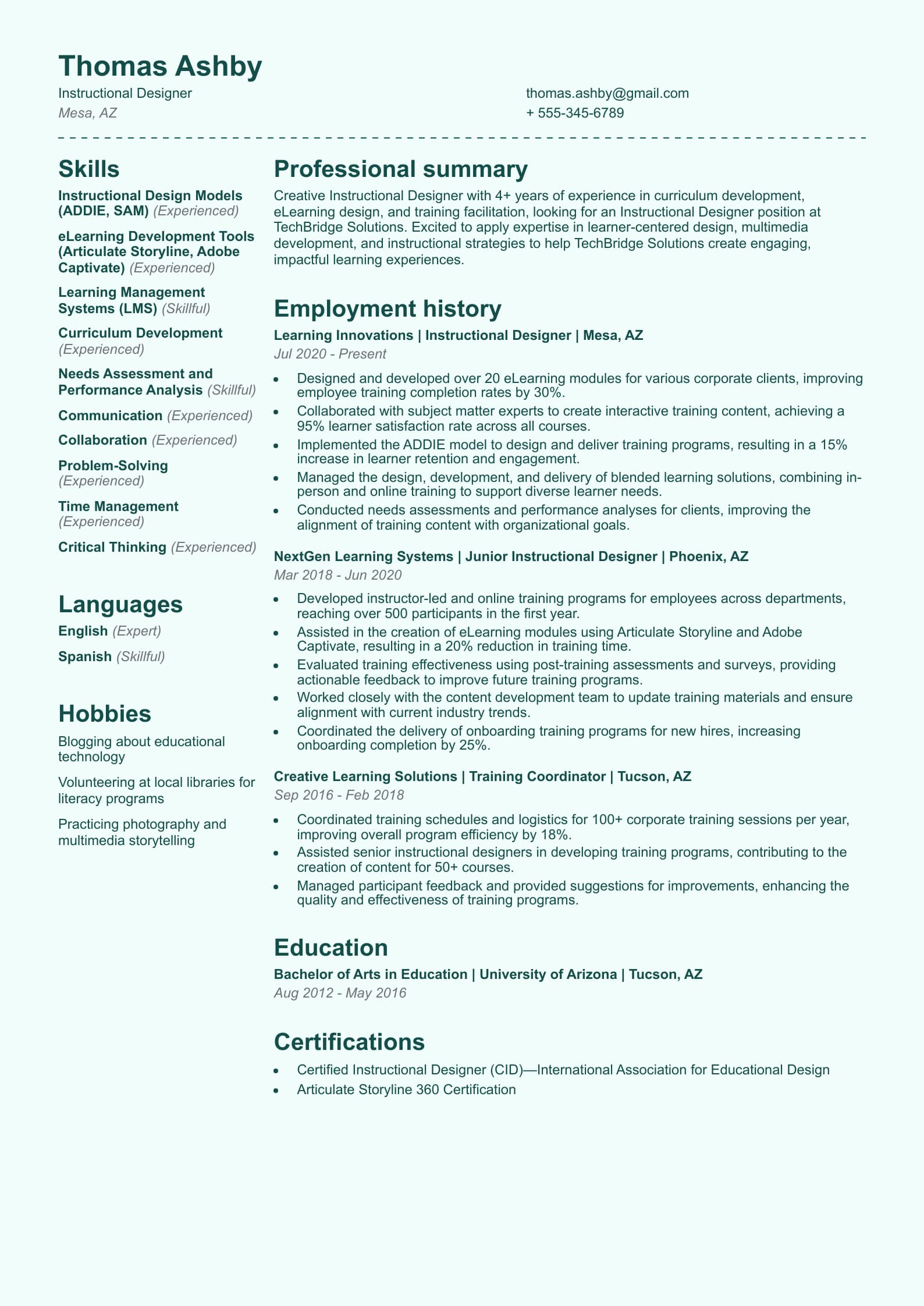 Instructional Designer