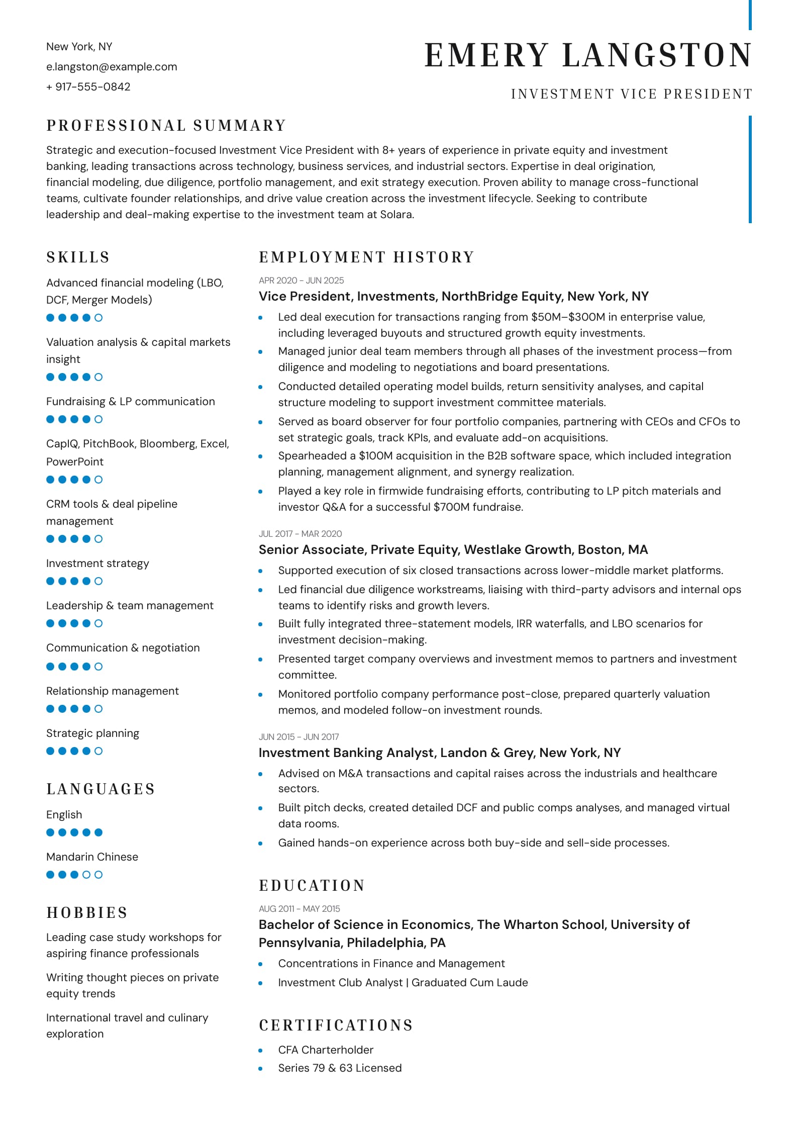 Investment Vice President