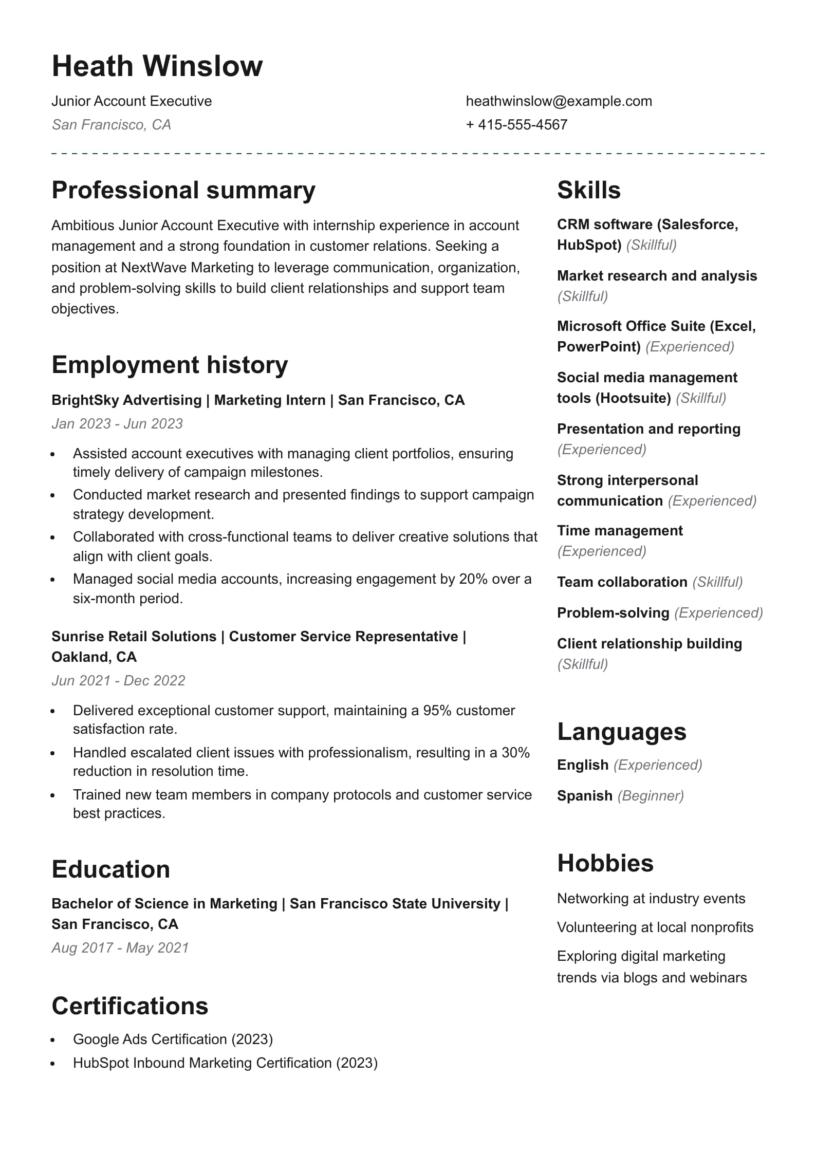 Junior Account Executive