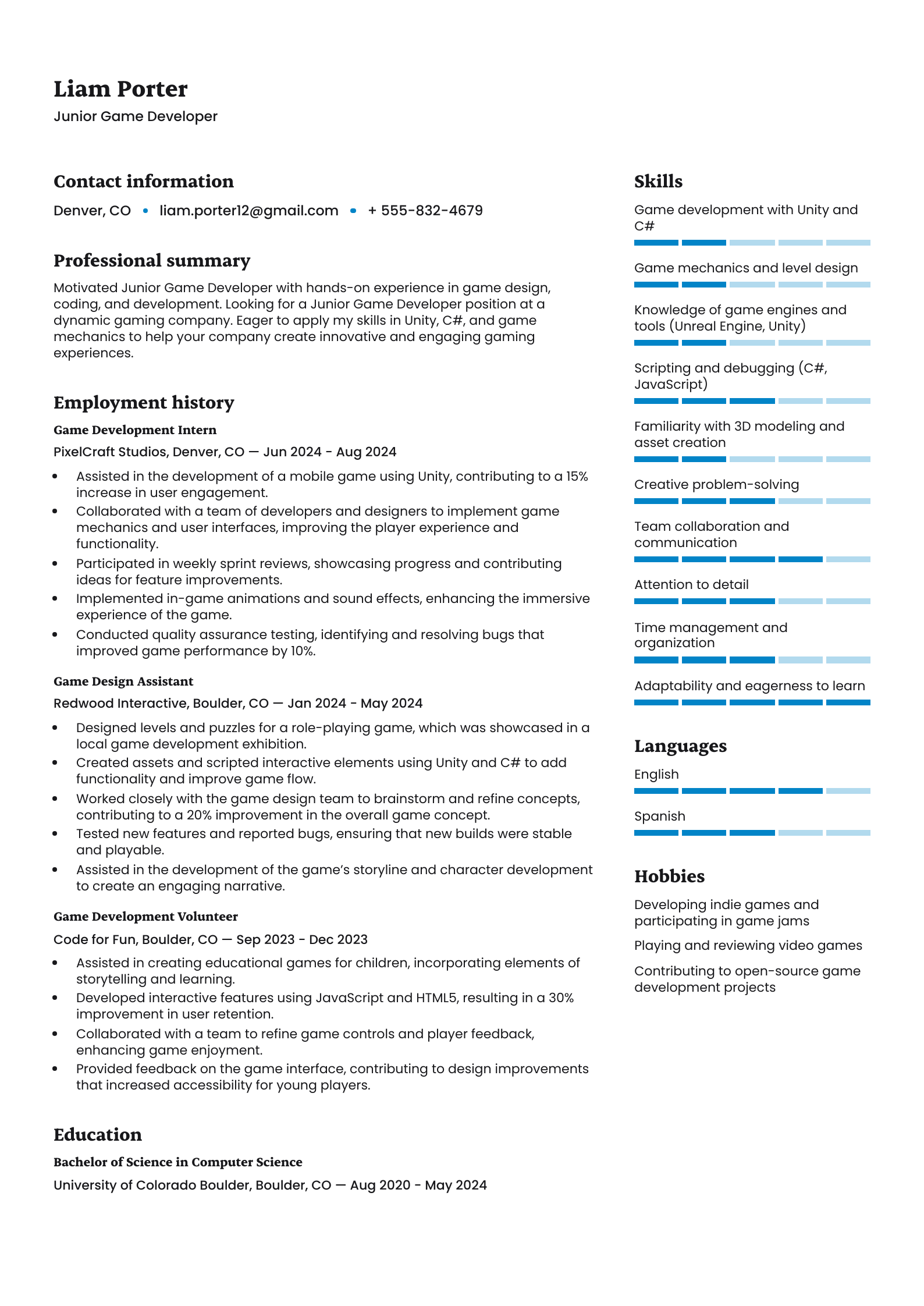 Junior Game Developer