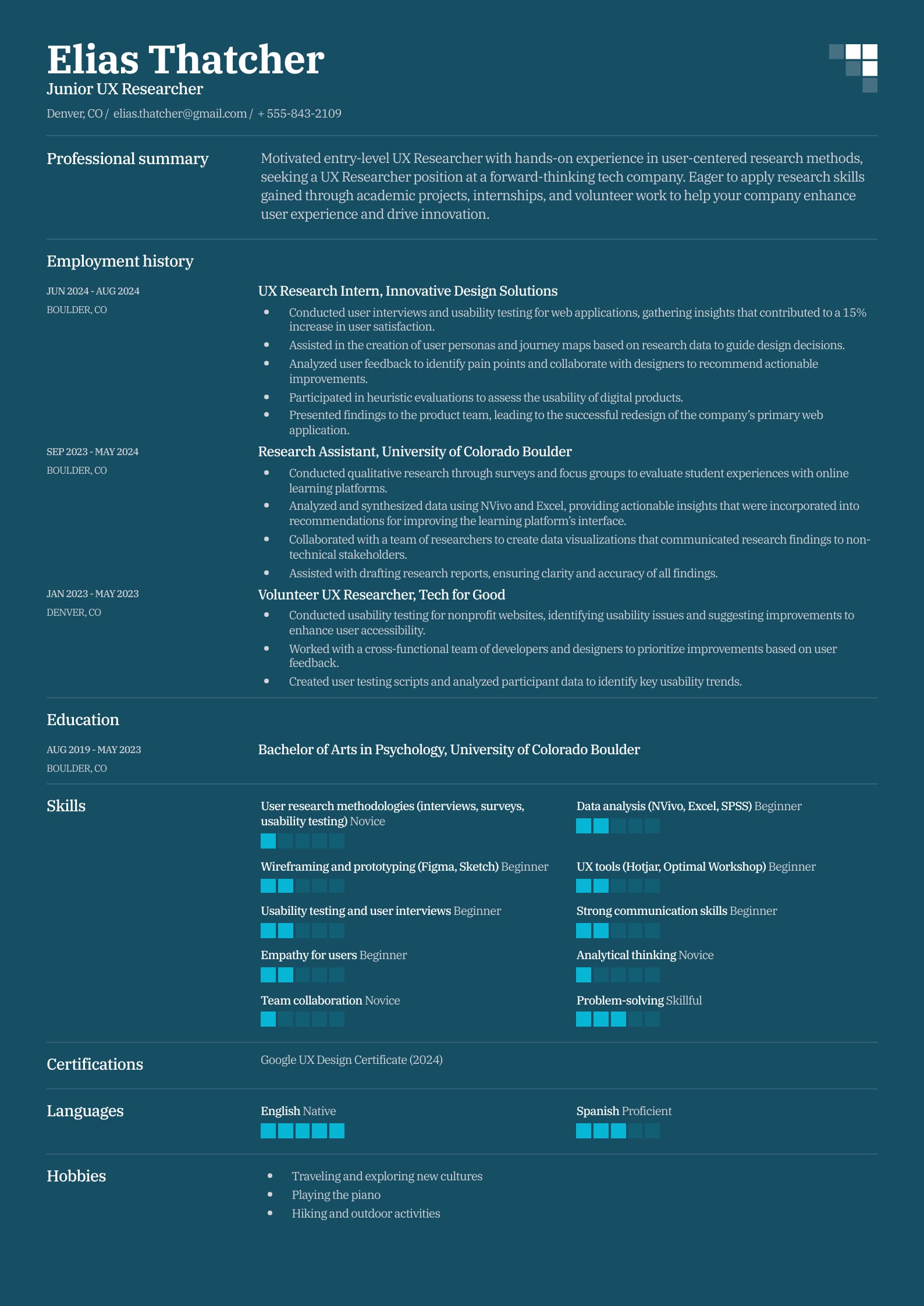 Junior UX Researcher