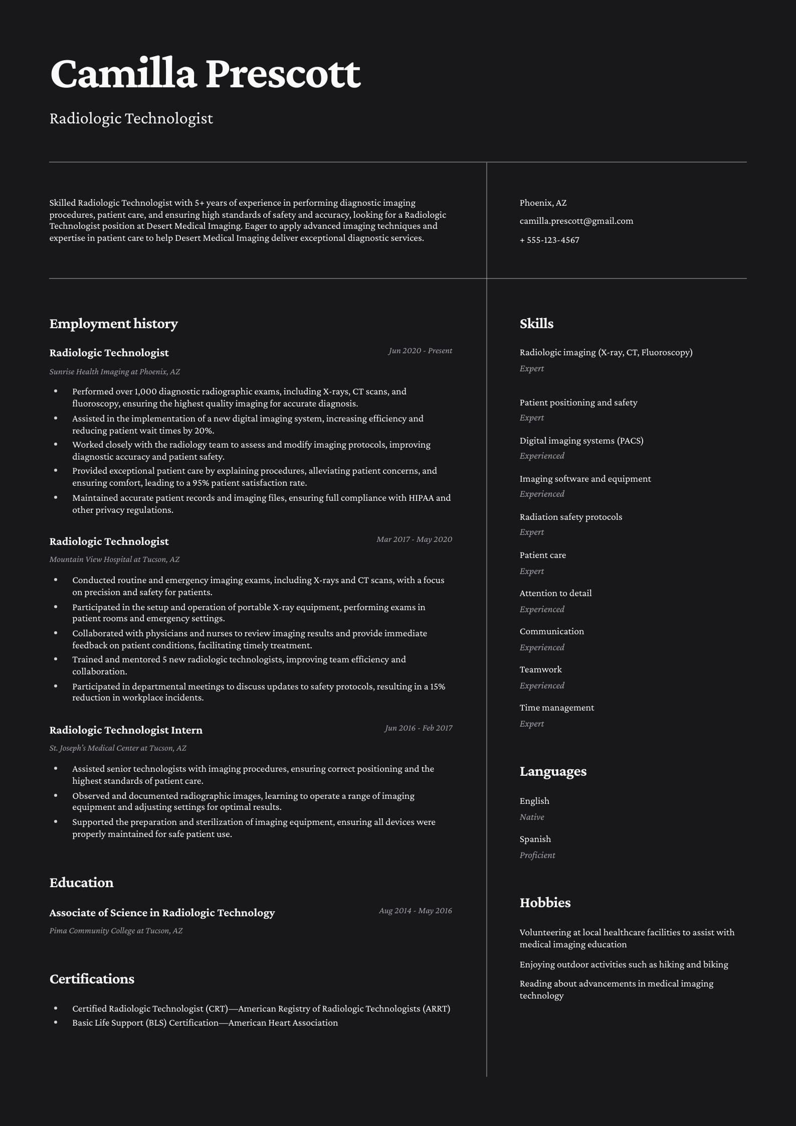 Radiologic Technologist