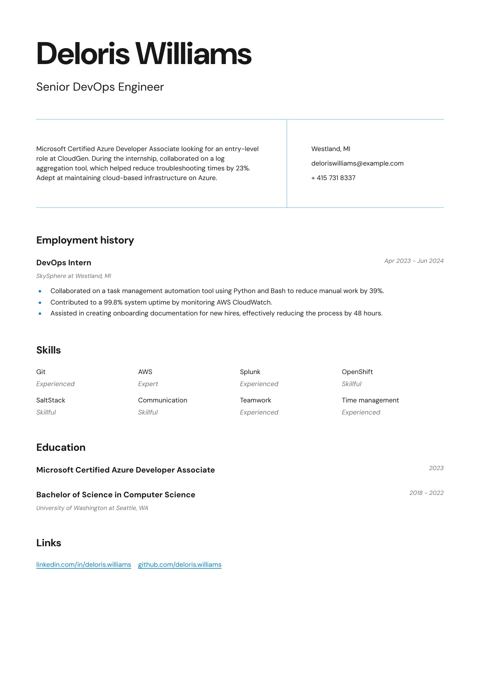 Senior DevOps Engineer 