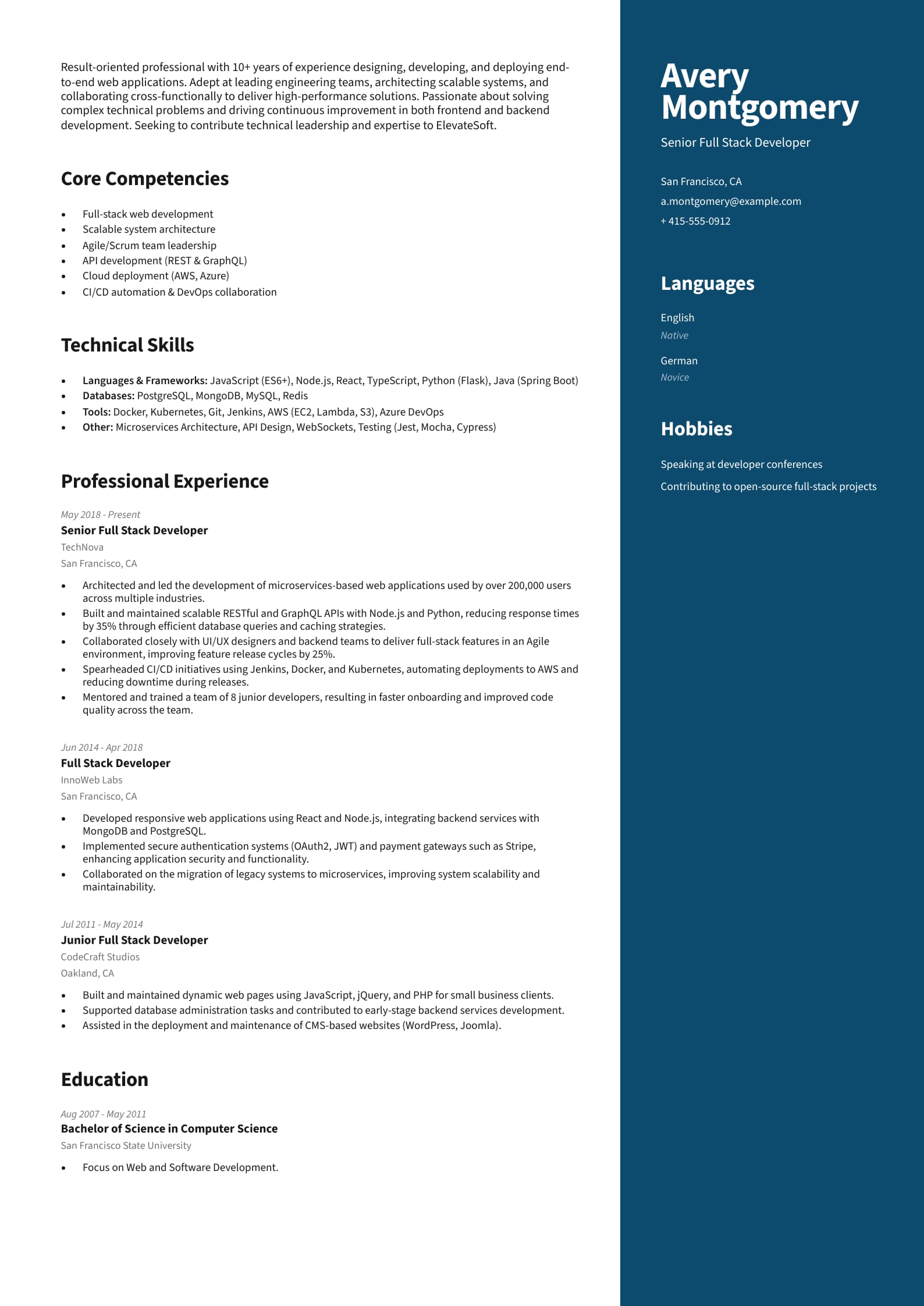 Senior Full Stack Developer