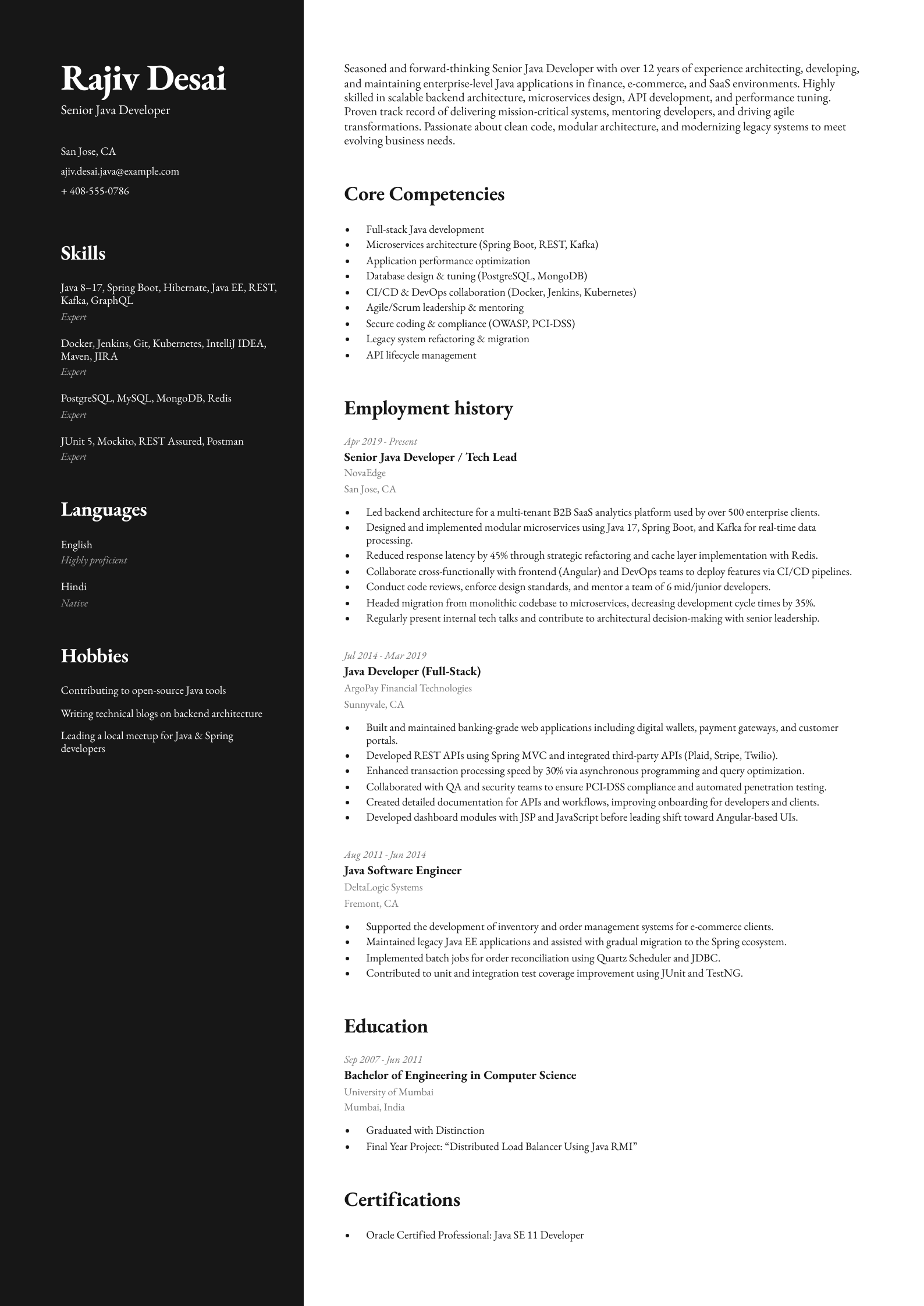 Senior Java Developer