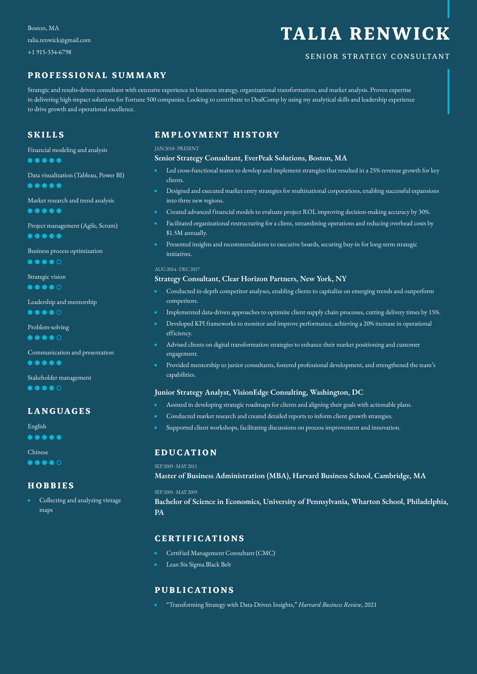 Senior Strategy Consultant