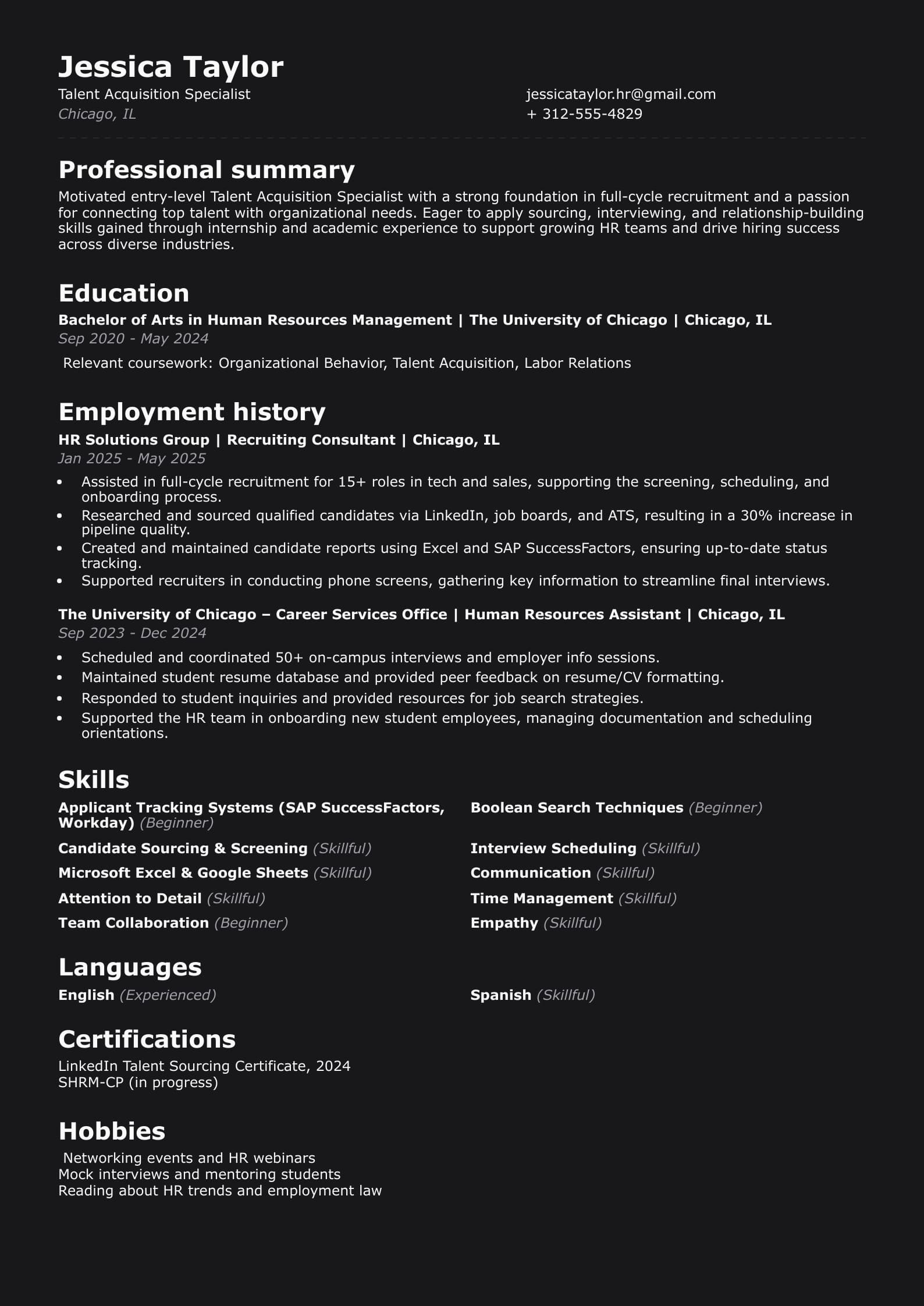  Talent Acquisition Specialist